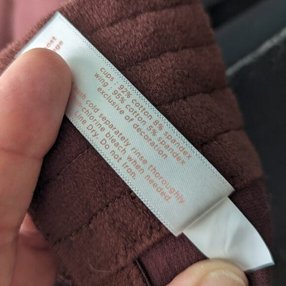 Cacique Boost Plunge Padded Underwire Bra Brown Red Color 44DDD - Picture 6 of 10